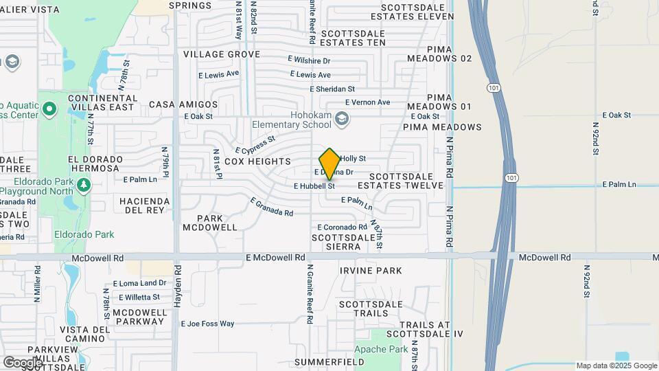 8422 E Hubbell St Map and Location Details