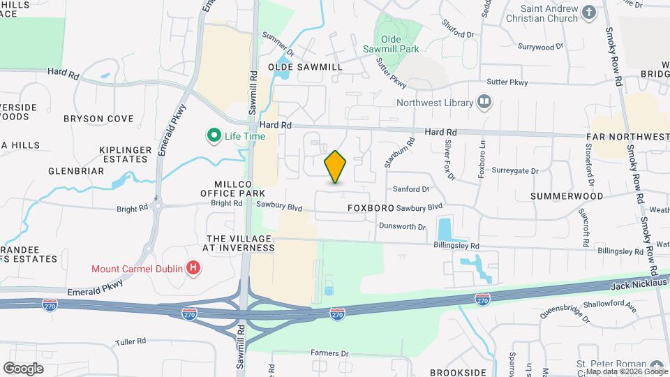2588 Sandbury Blvd Map and Location Details
