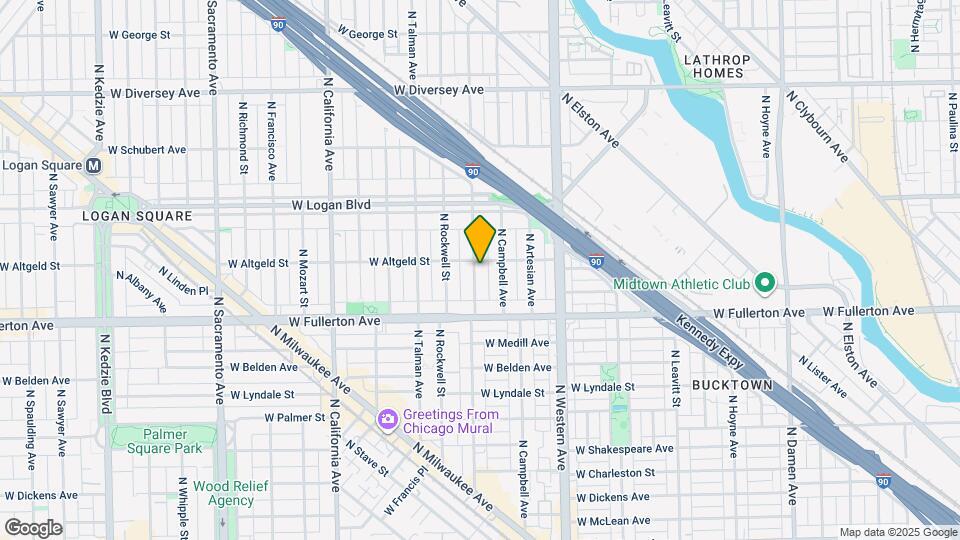 2449 N Maplewood Ave Map and Location Details
