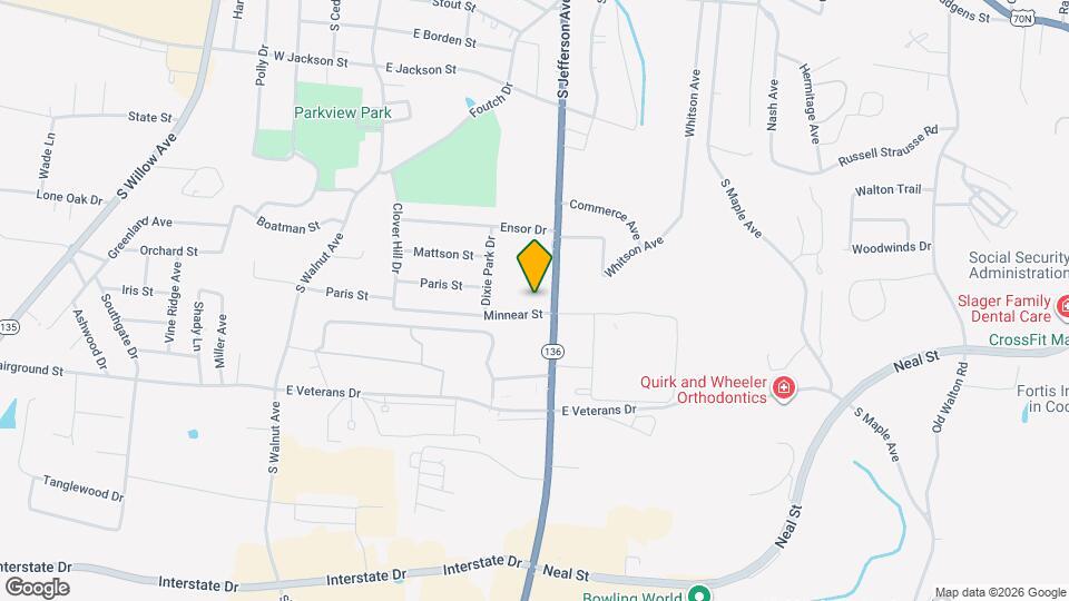 677 S Jefferson Ave Map and Location Details