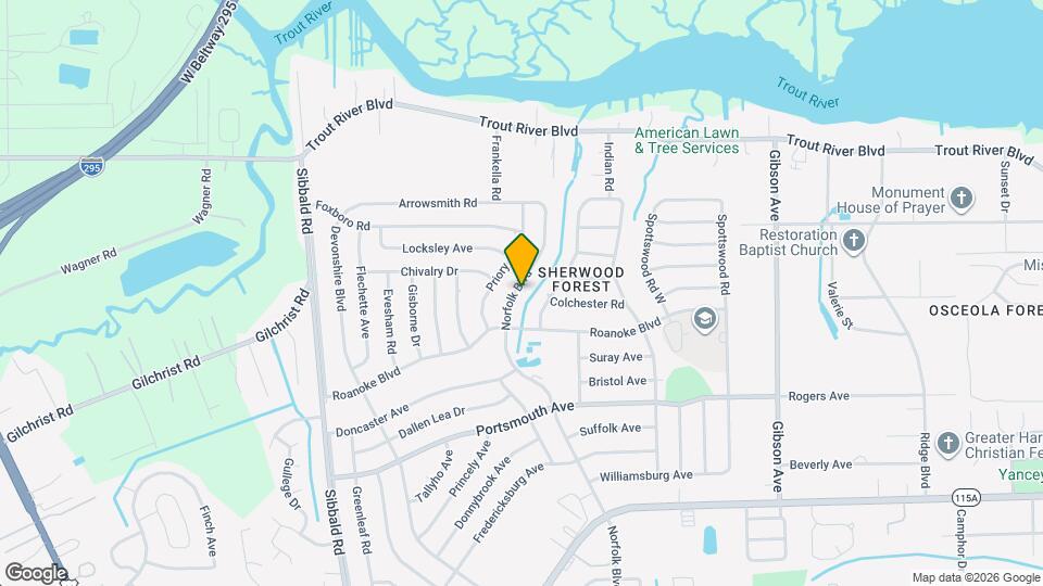 9561 Norfolk Blvd Map and Location Details