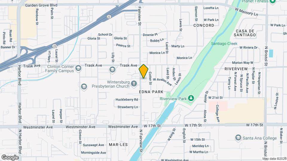 2135 N Fairview St Map and Location Details