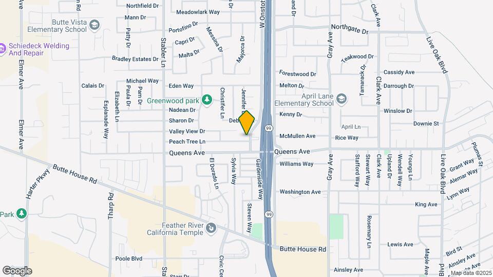 1361 Peach Tree Ln Map and Location Details