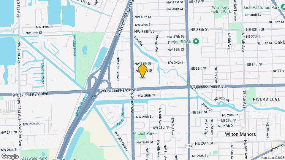 805 W Oakland Park Blvd Map and Location Details
