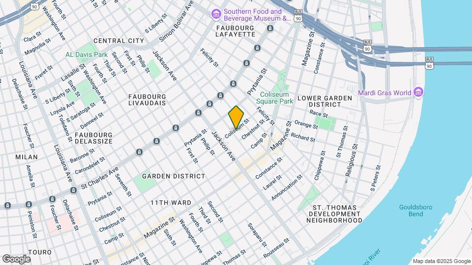 1331 Josephine St Mapa y Detalles de la Ubicación