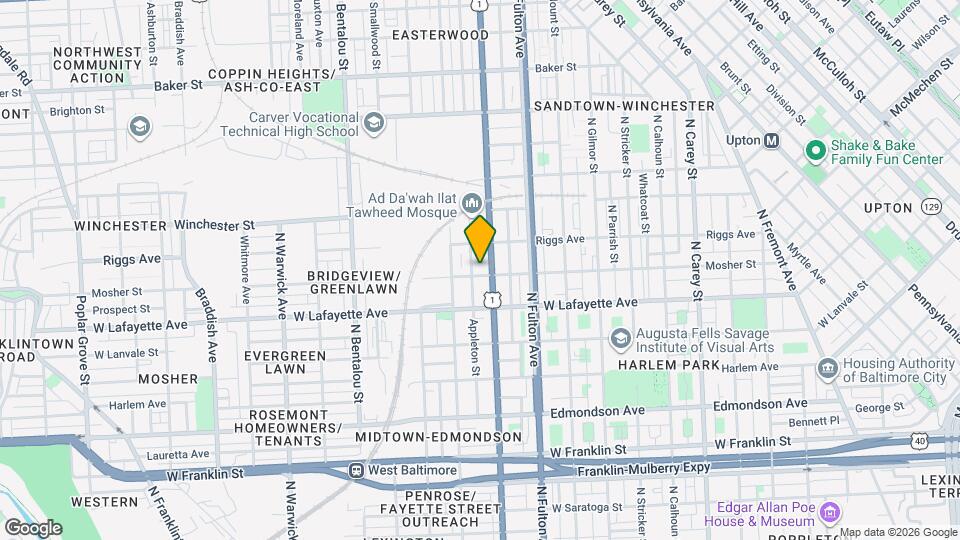 1914 Mosher St Map and Location Details