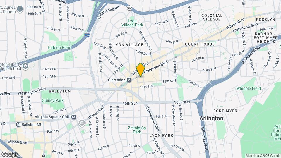1205 N Garfield St, Unit 706 Map and Location Details