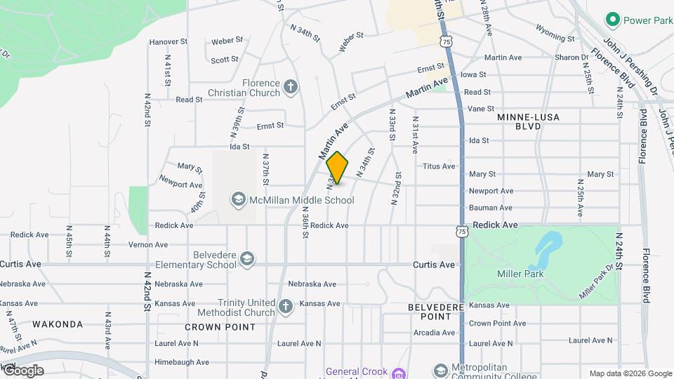 6541 N 35th St Map and Location Details