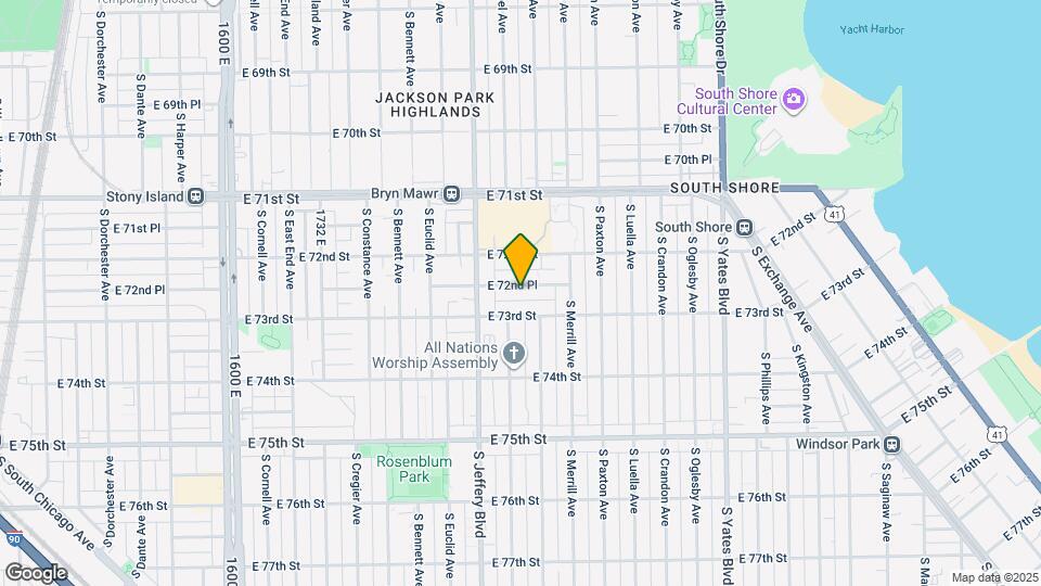 2043 E 72nd Pl Map and Location Details