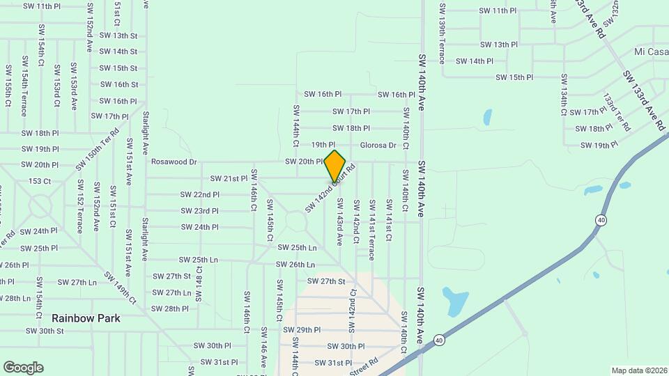 2205 SW 142nd Court Rd Map and Location Details