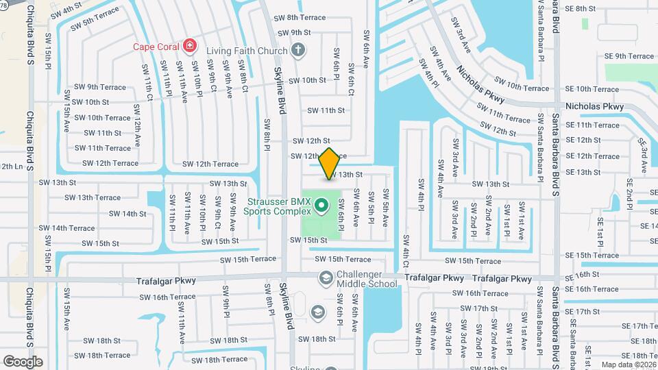 625 SW 13th Terrace Map and Location Details