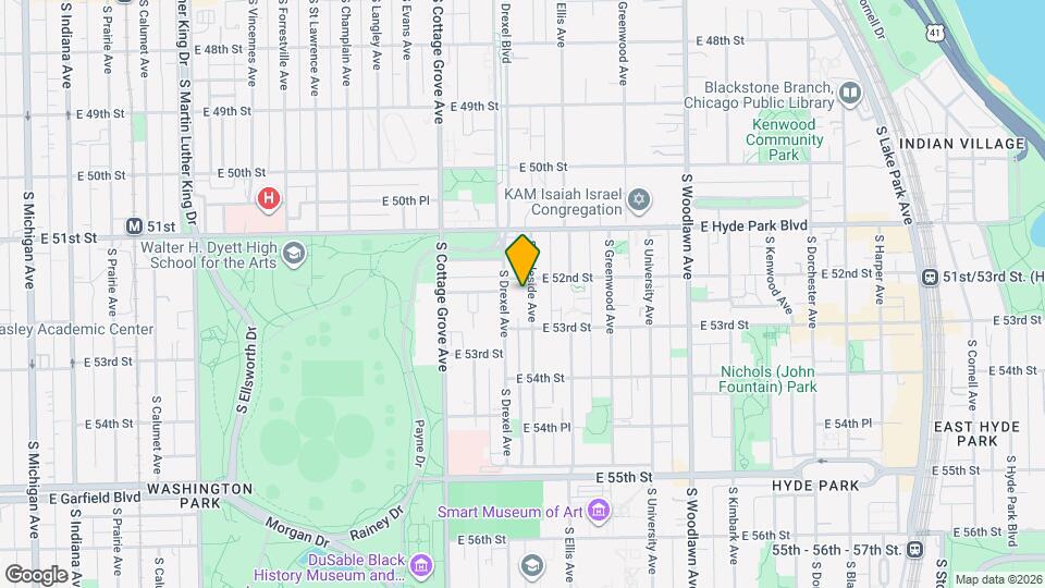 5212 S Ingleside Ave Map and Location Details