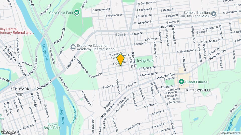 752 E Green St Map and Location Details