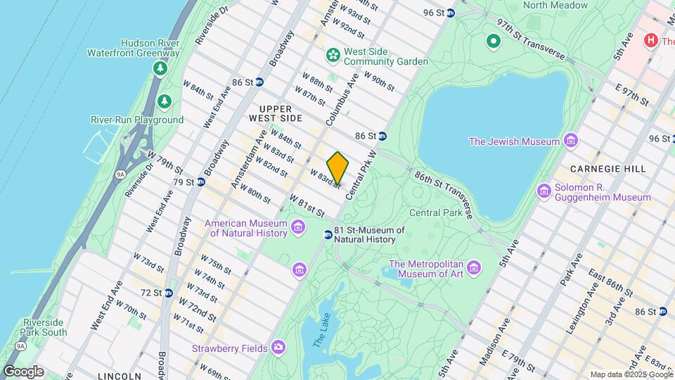 14 W 83rd St Mapa y Detalles de la Ubicación