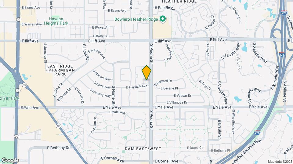12073 E Harvard Ave Mapa y Detalles de la Ubicación