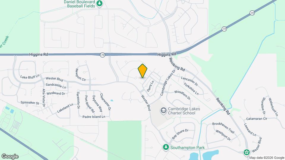 1306 Shamrock Ln Map and Location Details