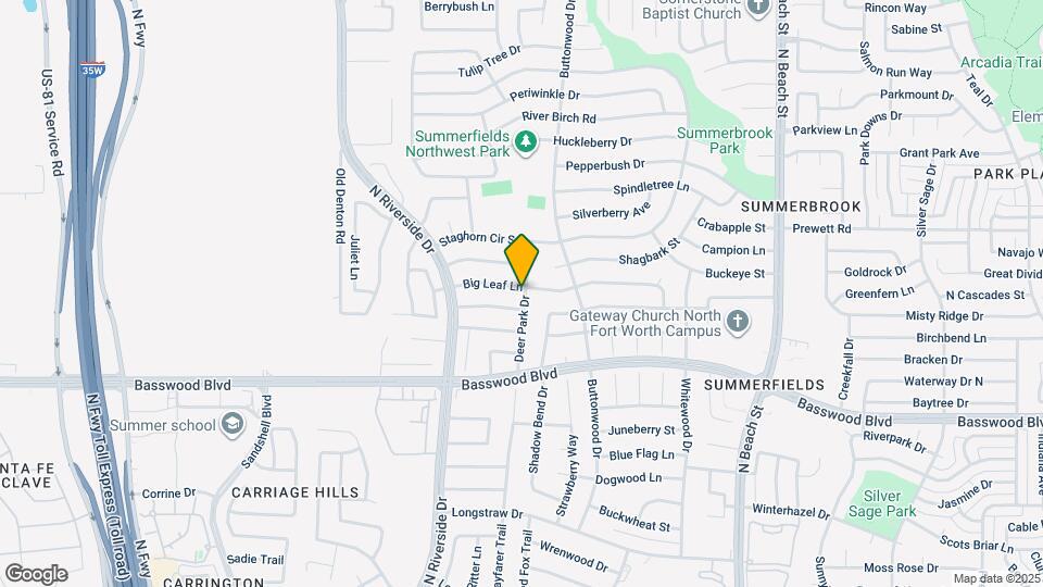 3820 Bigleaf Ln Map and Location Details