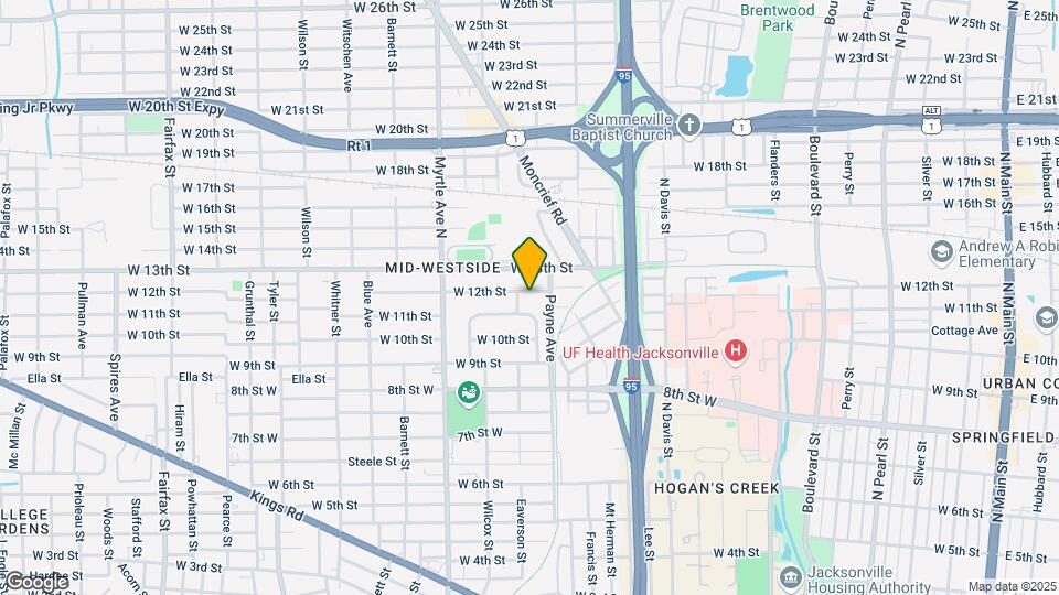 1130 W 12th St Map and Location Details