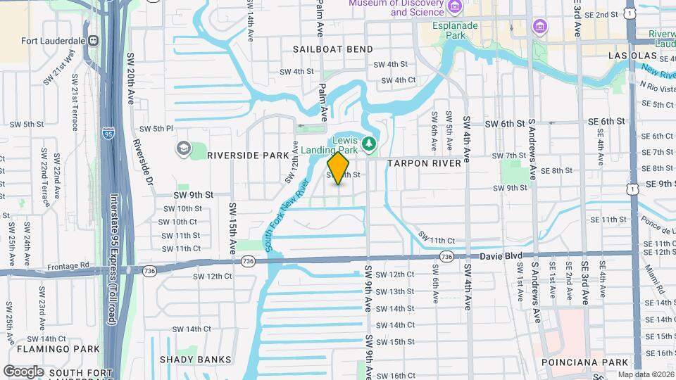 825 SW 10th Terrace Mapa y Detalles de la Ubicación