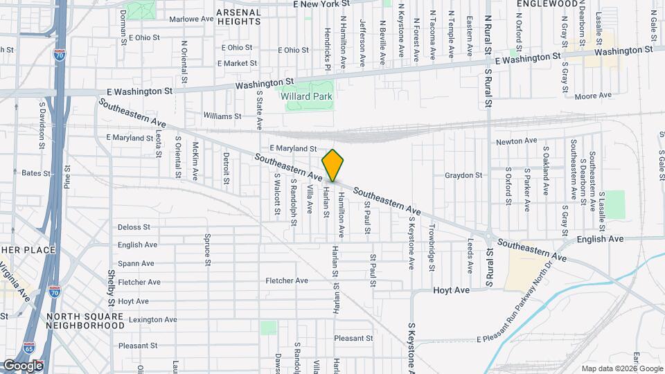 2031 Southeastern Ave Map and Location Details