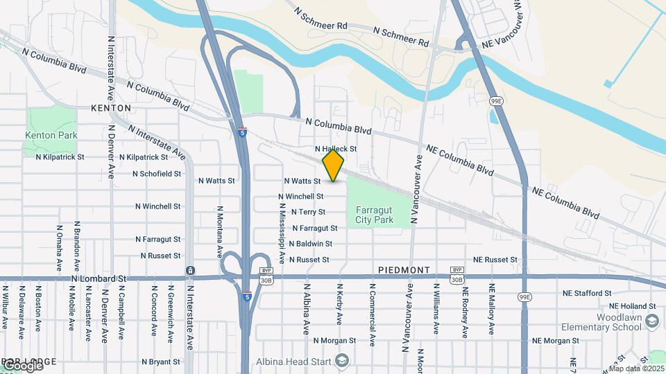 634 N Watts St Map and Location Details