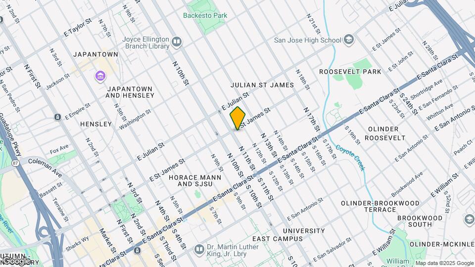 182 N 11th St Map and Location Details