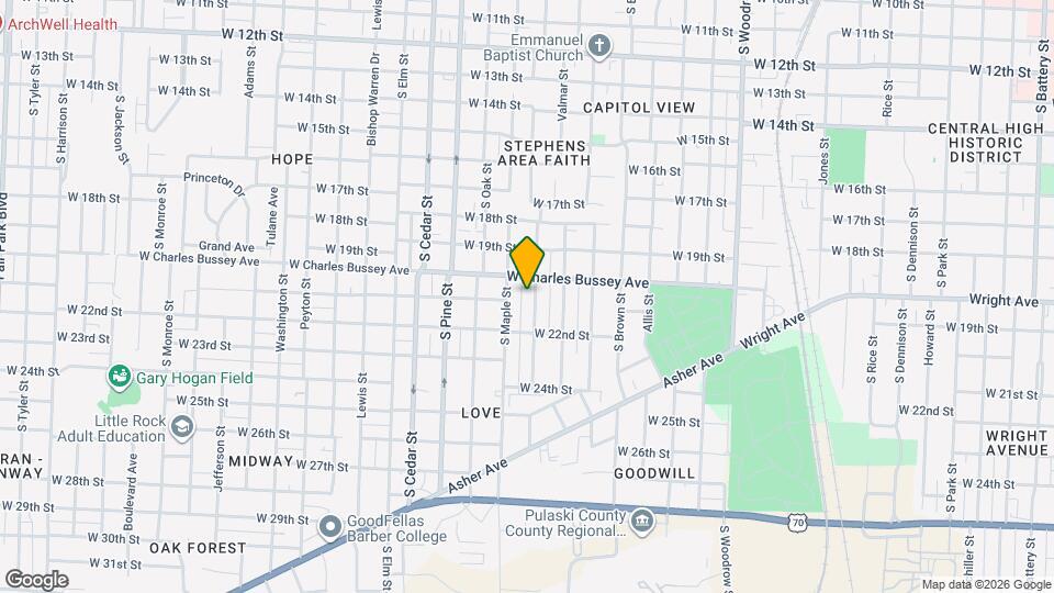 2016 S Valentine St Map and Location Details