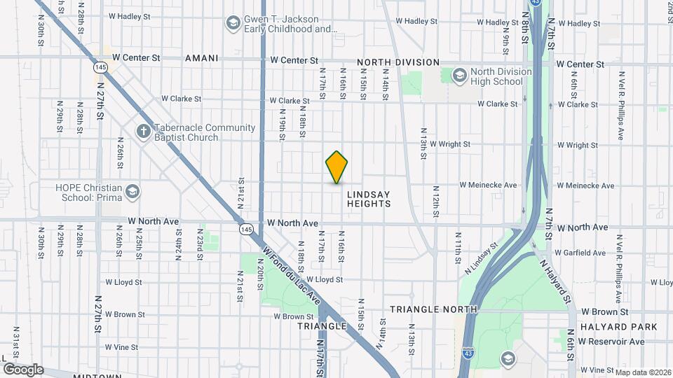 1609 W Meinecke Ave Map and Location Details