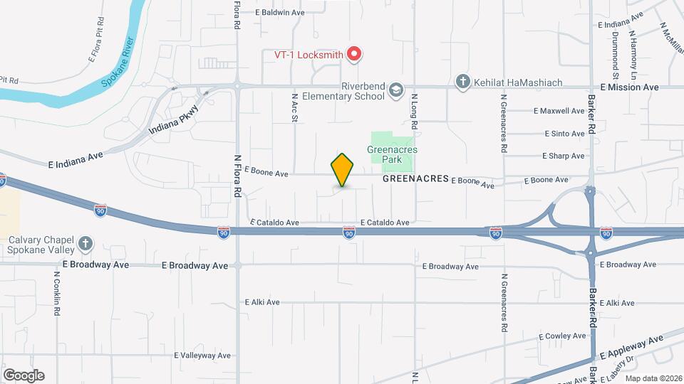17520 E Desmet Ave Map and Location Details
