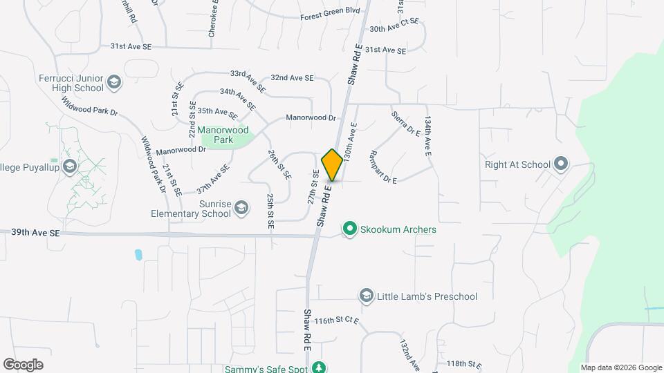 12910 109th St Ct E Map and Location Details