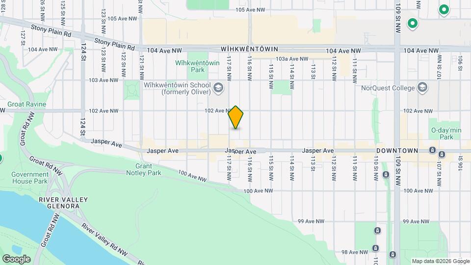 10139 117 St NW Map and Location Details