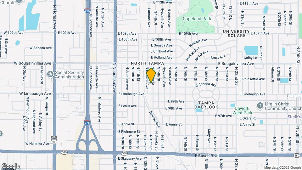 10014 N Brooks St-Unit -A Map and Location Details