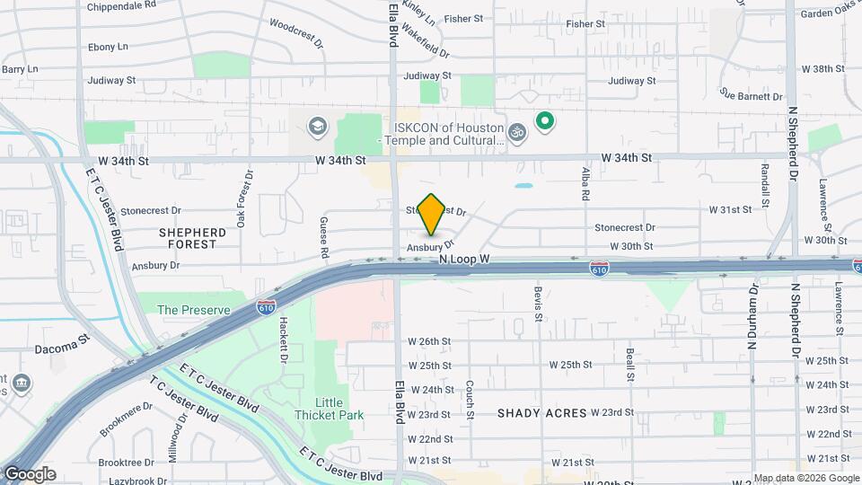 1502 Ansbury Dr Map and Location Details