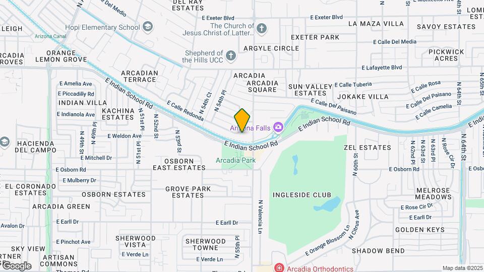 3601 N 55th Pl Map and Location Details
