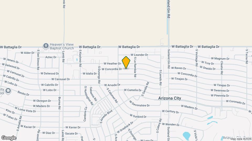 10261 W Concordia Dr Map and Location Details