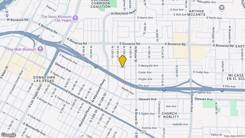 391 N 15th St Map and Location Details