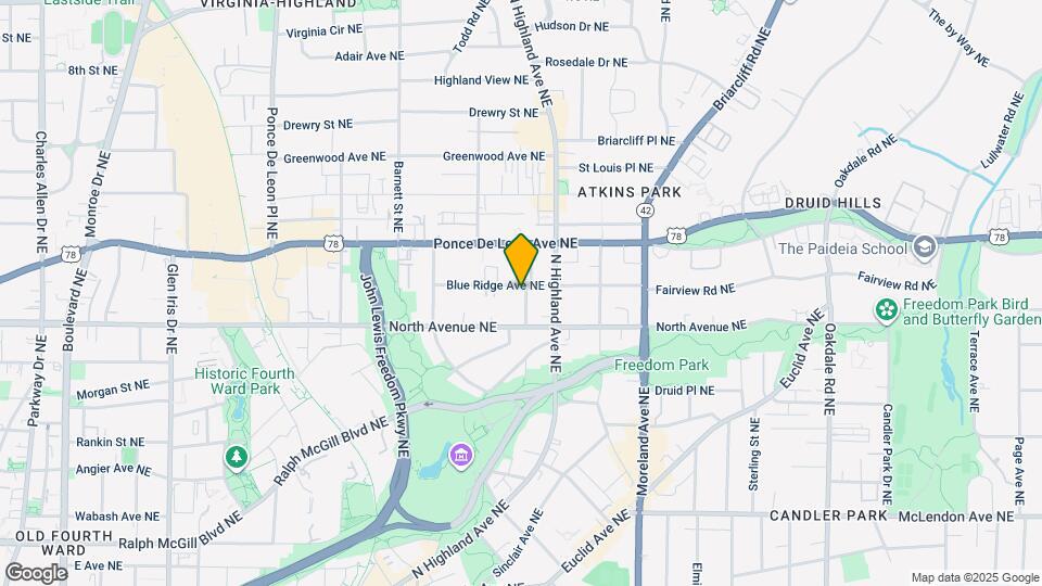 654 Cleburne Terrace NE Map and Location Details