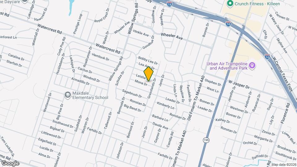 1611 Mona Dr Mapa y Detalles de la Ubicación