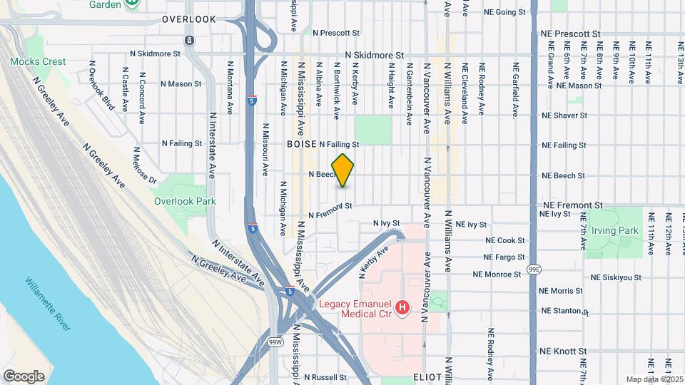 3544-3546-3546 N Borthwick Ave Map and Location Details