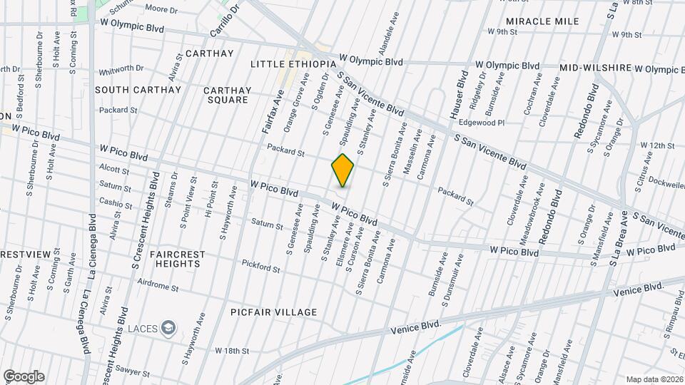 1349-1351 S Stanley Ave Map and Location Details