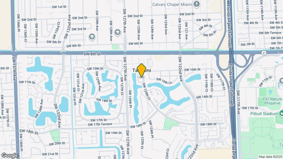 1054 SW 124th Ct Map and Location Details
