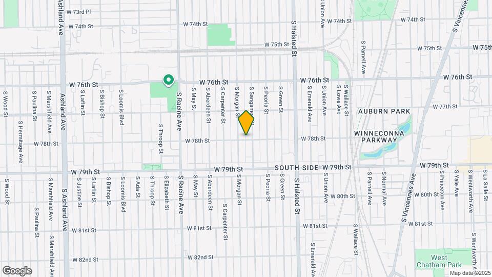 943 W 78th St, Unit Unit 3 Map and Location Details