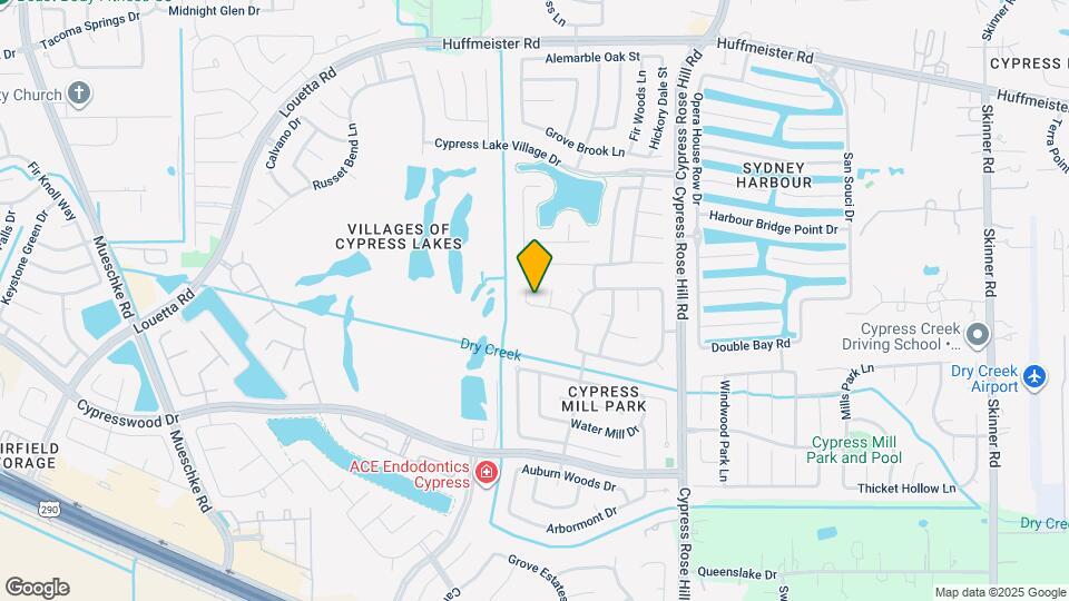14906 Woodcypress Ln Map and Location Details