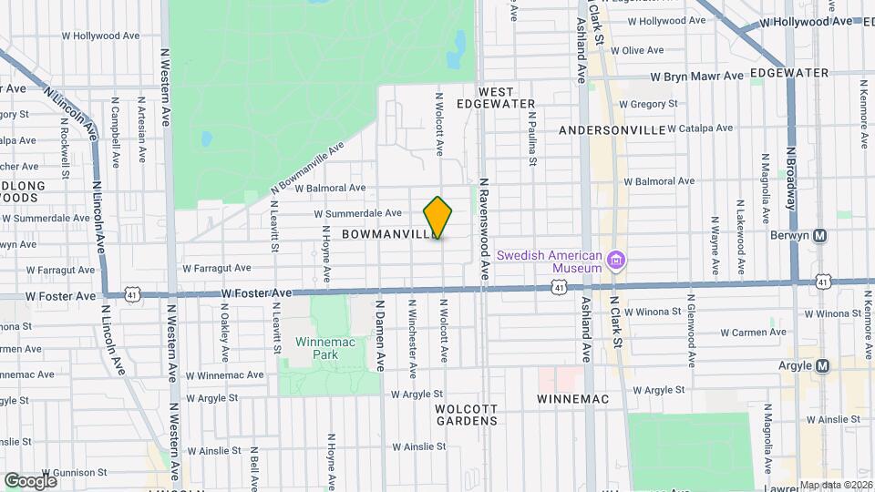 1901 W Berwyn Ave Map and Location Details