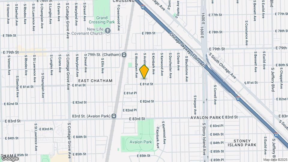 8048 S Avalon Ave Map and Location Details