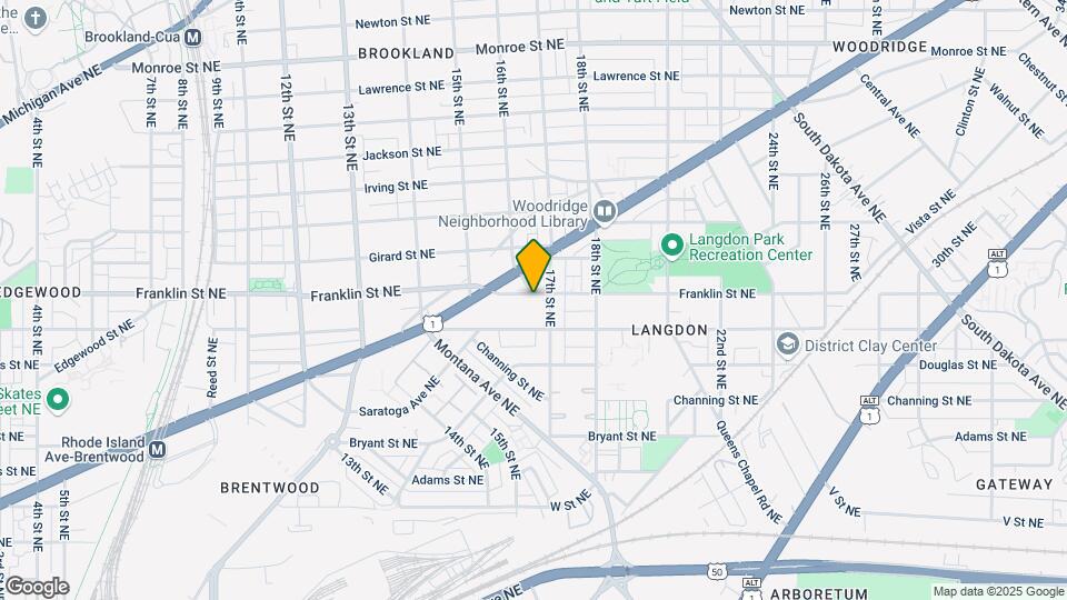 1649 Franklin St NE Map and Location Details
