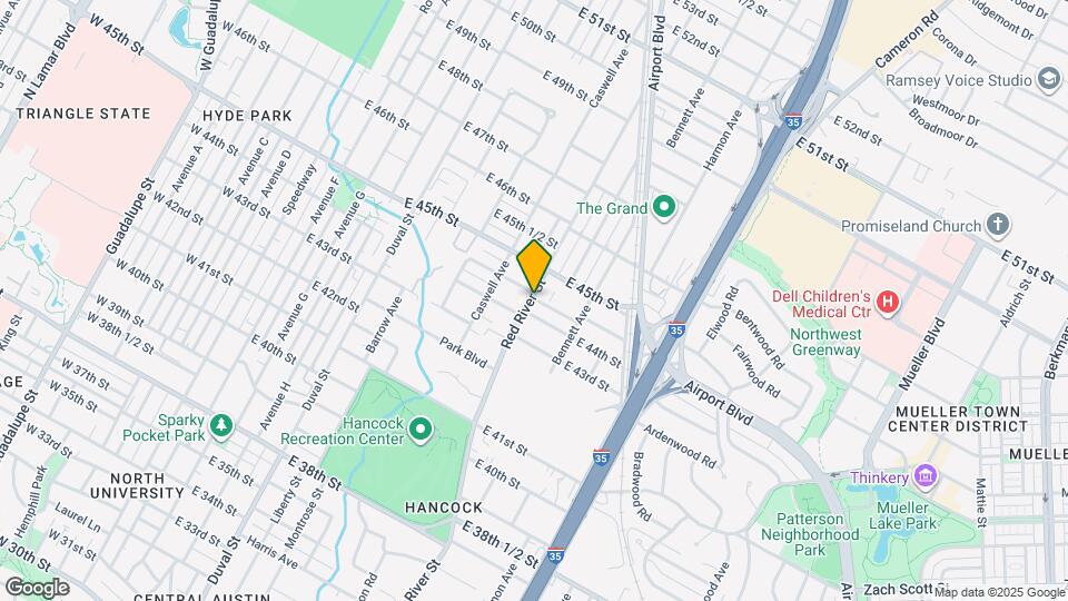 4405 Red River St Map and Location Details