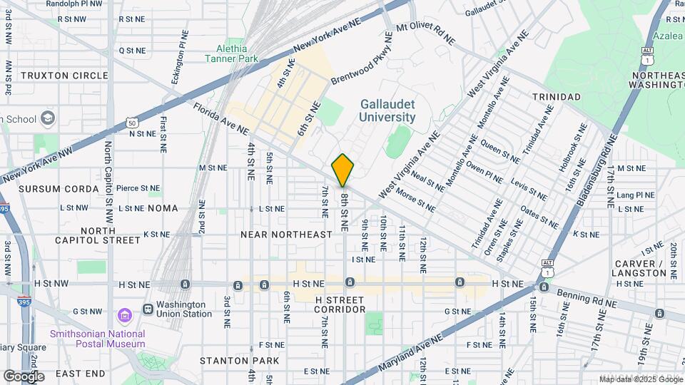 1126 8th St NE, Unit Basement apartment Map and Location Details