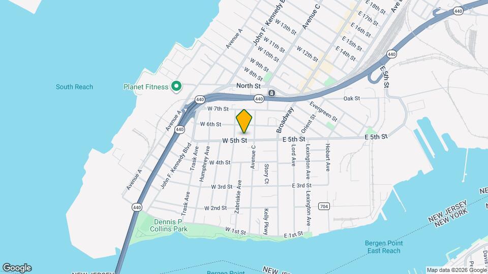 55 W 5th St Map and Location Details