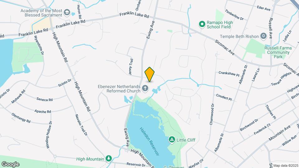 The Reserve at Franklin Lakes-Mews Collection Map and Location Details